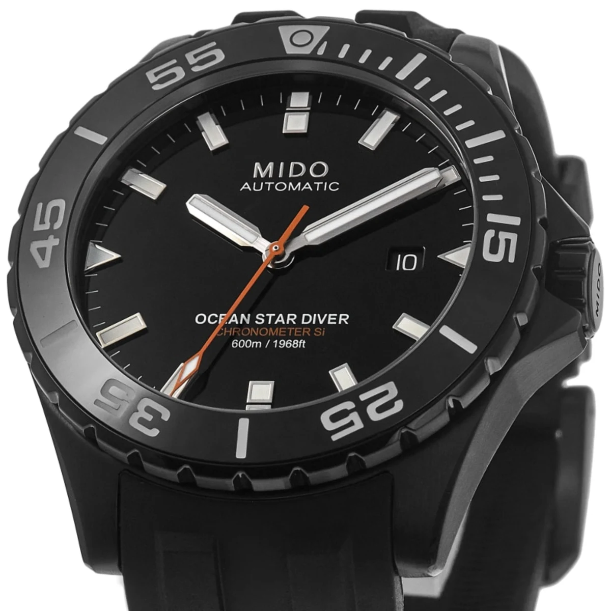 Ocean Star Diver 600 Black Dial Rubber Strap Men's Watch M026.608.37.051.00 - Image 2