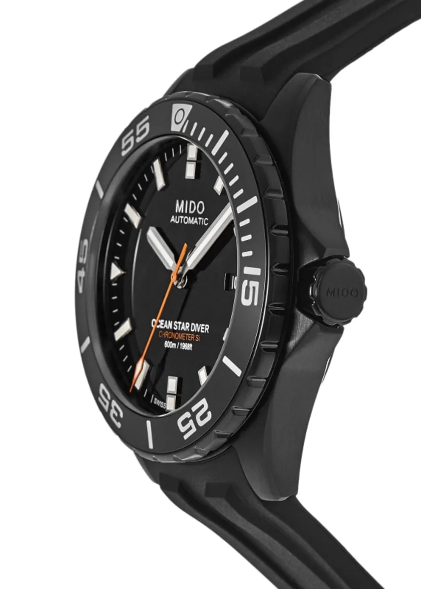 Ocean Star Diver 600 Black Dial Rubber Strap Men's Watch M026.608.37.051.00 - Image 3