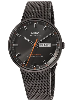 Commander Icone Grey Dial Black Steel Men's Watch M031.631.33.061.00