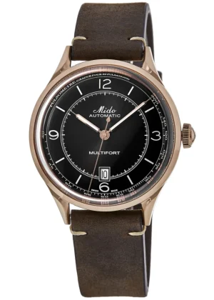 Multifort Patrimony Brown Dial Leather Strap Men's Watch M040.407.36.060.00