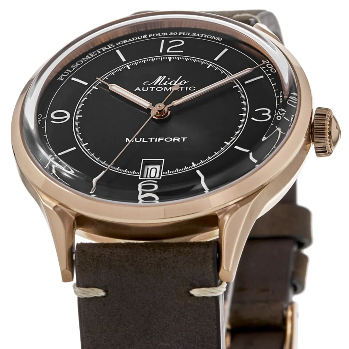 Multifort Patrimony Brown Dial Leather Strap Men's Watch M040.407.36.060.00 - Image 2