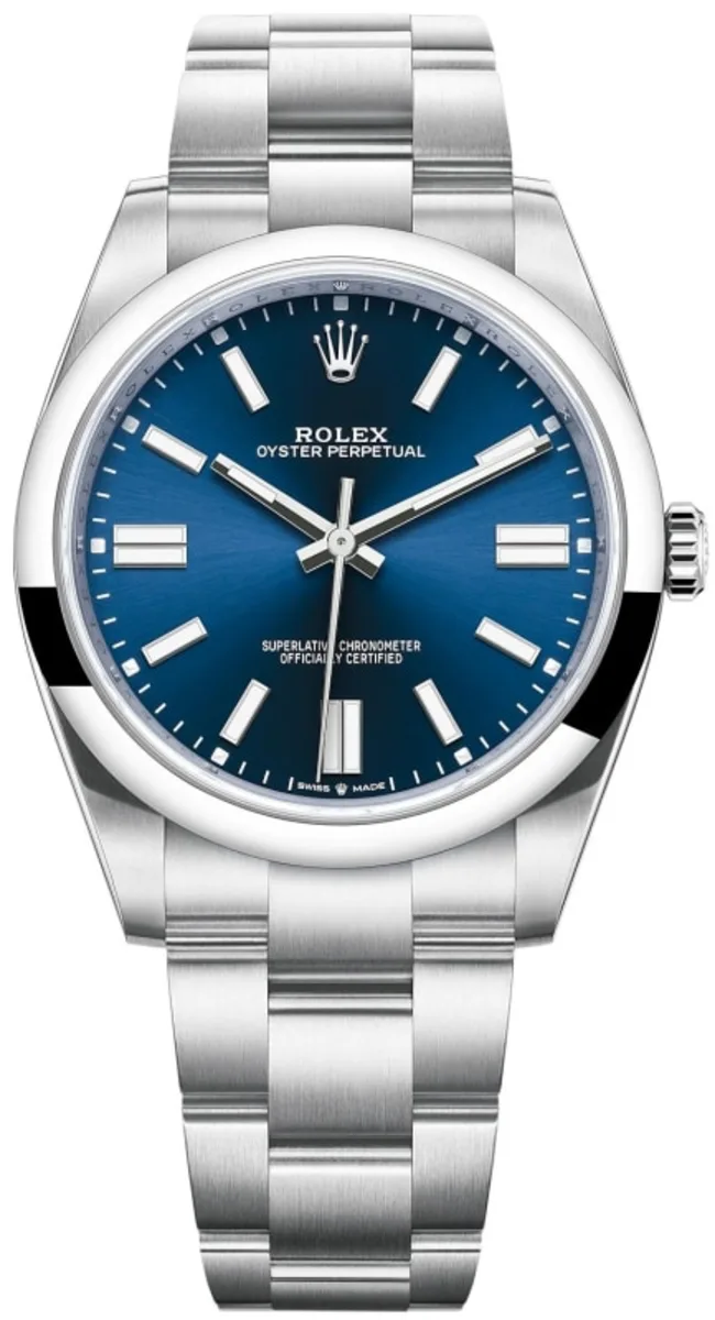 Oyster Perpetual 41 Blue Dial Steel Men's Watch M124300-0003