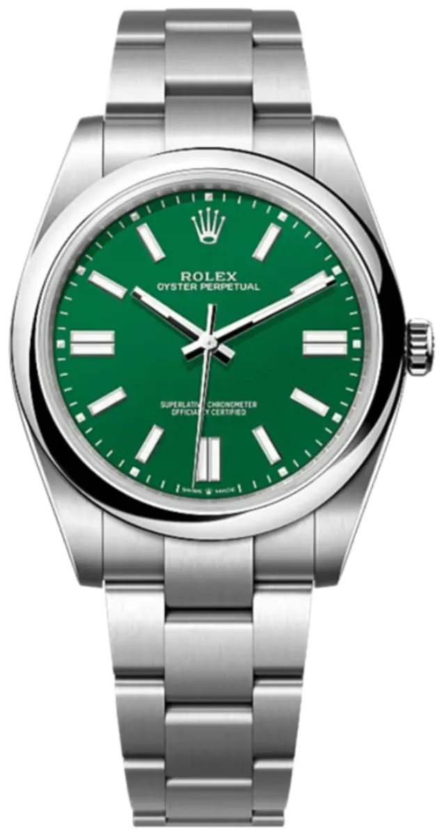 Oyster Perpetual 41 Automatic Green Dial Steel Men's Watch M124300-0005