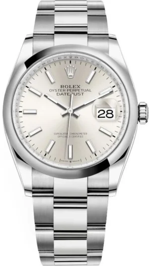 Datejust 36 Stainless Steel Silver Dial Women's Watch M126200-0002