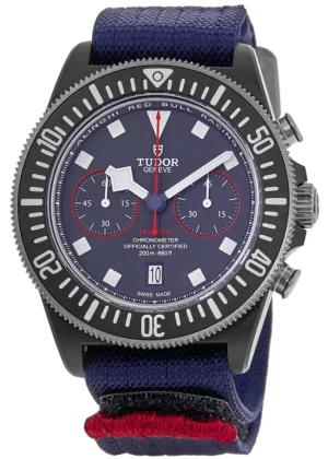 Pelagos FXD Chrono "Alinghi Red Bull Racing Edition" Blue Dial Fabric Strap Men's Watch M25807KN-0001