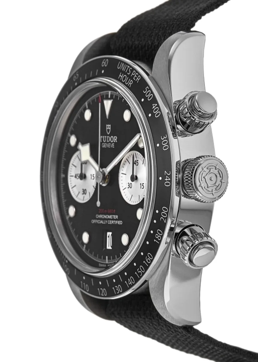 Black Bay Chrono Automatic Black Dial Steel Men's Watch M79360N-0007 - Image 3