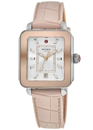 Deco Sport White Dial Silicone Strap Women's Watch MWW06K000015