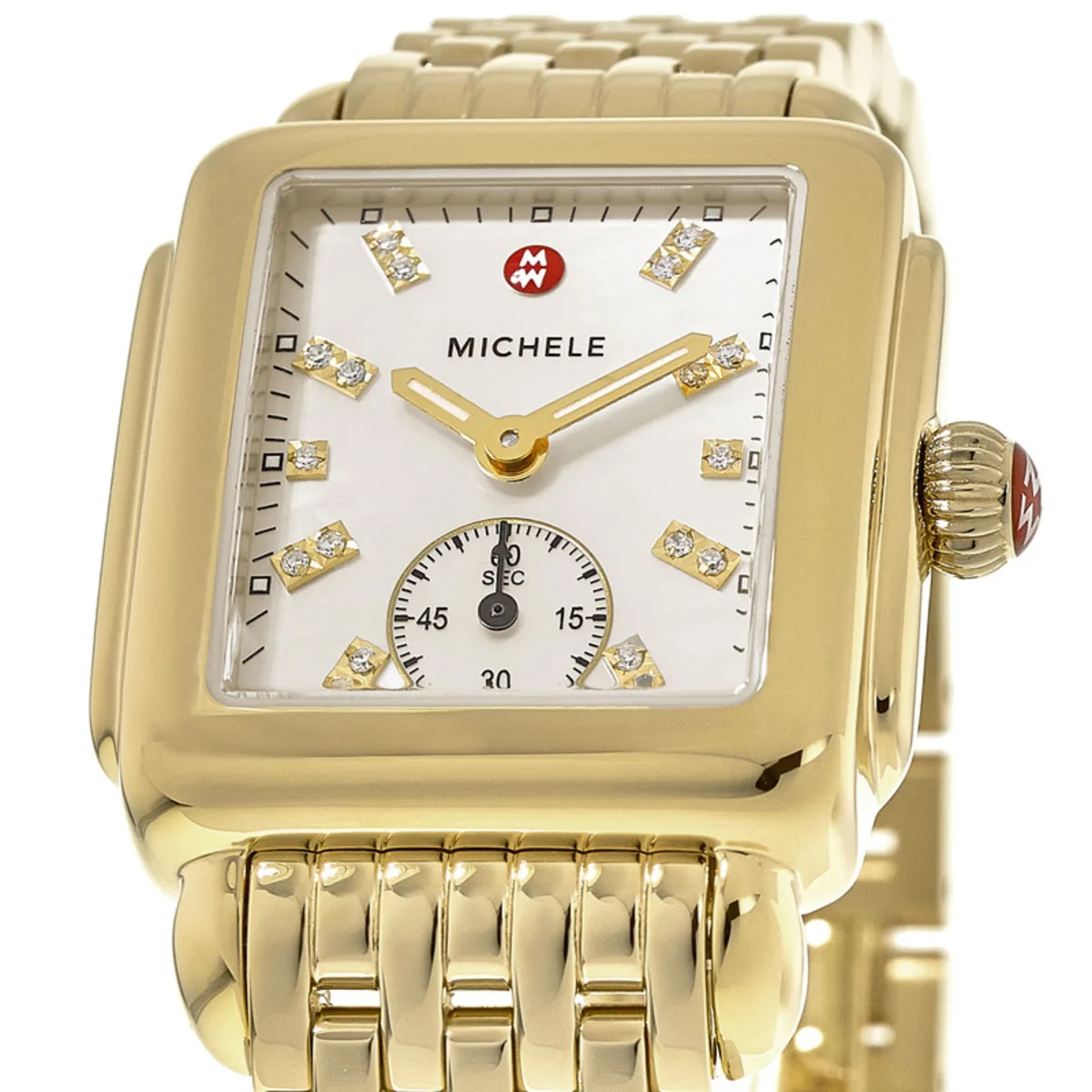 Deco Mid Yellow Gold Tone Women's Watch MWW06V000004 - Image 2