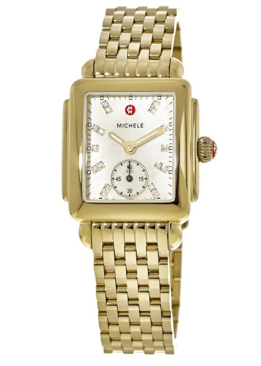 Deco Mid Yellow Gold Tone Women's Watch MWW06V000004