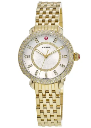 Sidney Diamond 18K Yellow Gold Plated Women's Watch MWW30B000004