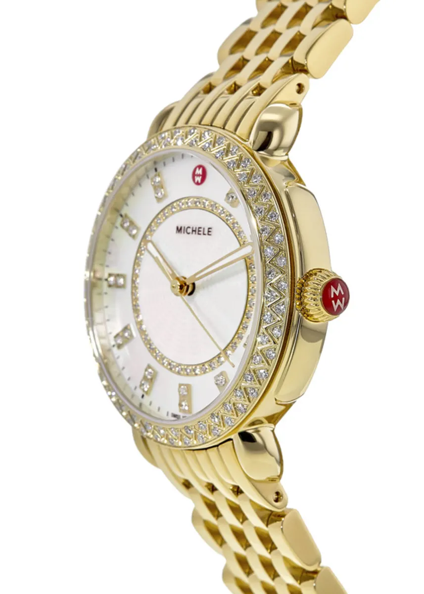 Sidney Diamond 18K Yellow Gold Plated Women's Watch MWW30B000004 - Image 3