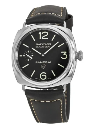 Radiomir Black Seal Logo Hand Wind Men's Watch PAM00754