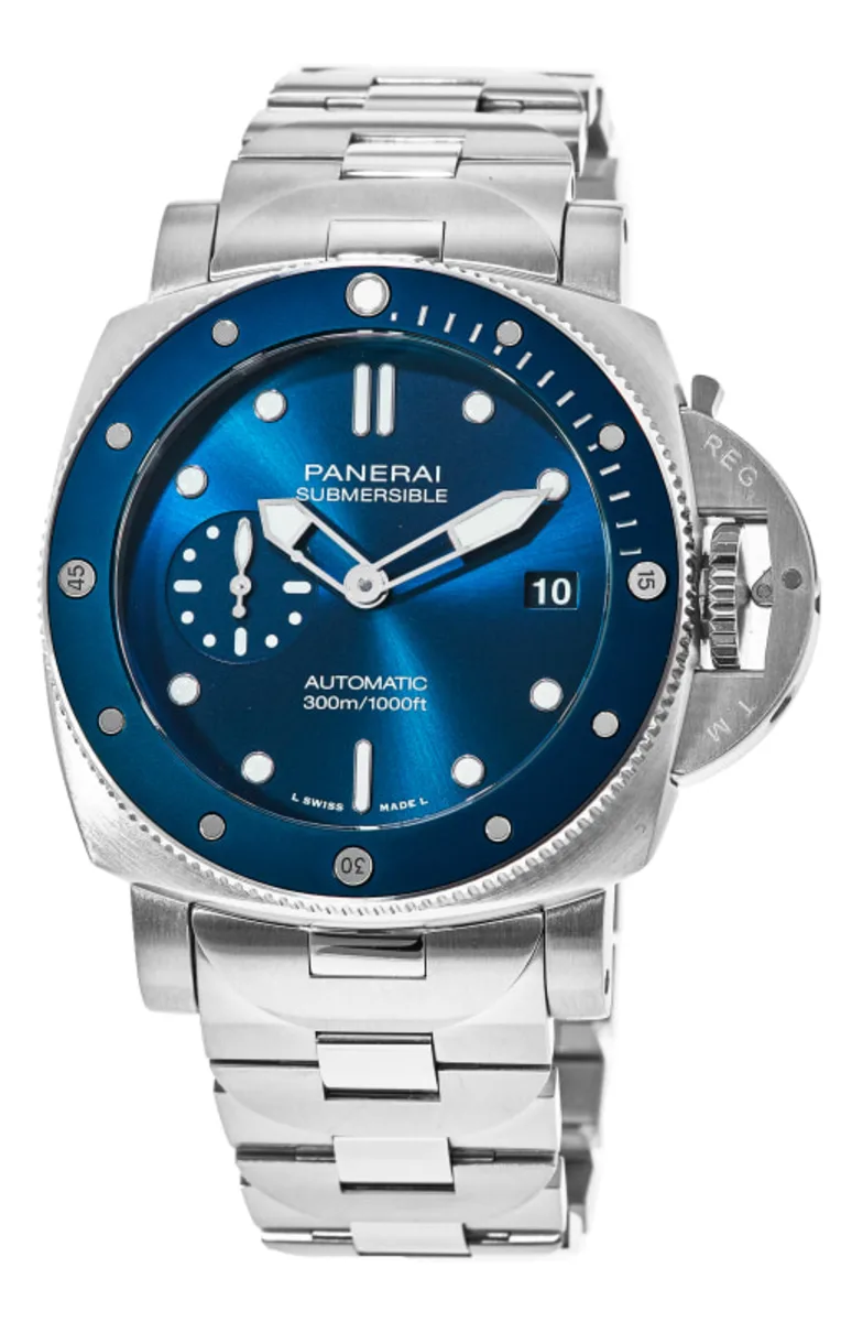 Submersible Blu Notte Automatic Blue Dial Steel Men's Watch PAM01068