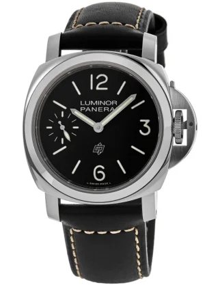 Luminor Black Dial Leather Strap Men's Watch PAM01084