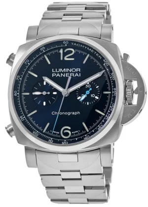 Luminor Chrono Automatic 44mm Blue Dial Steel Men's Watch PAM01110