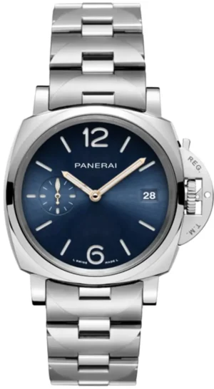 Piccolo Due Blue Dial Steel Men's Watch PAM01123