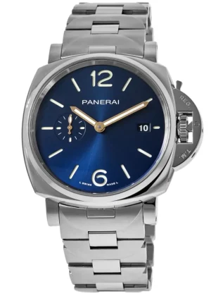 Luminor Due 42mm Blue Dial Steel Men's Watch PAM01124