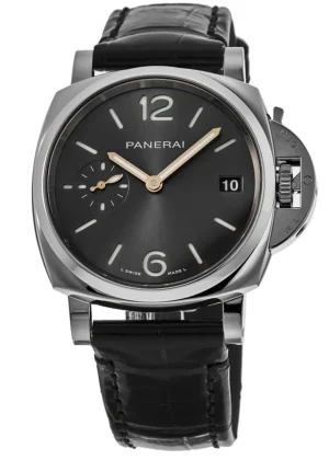 Luminor Due 38mm Grey Dial Leather Strap Men's Watch PAM012476,900.00