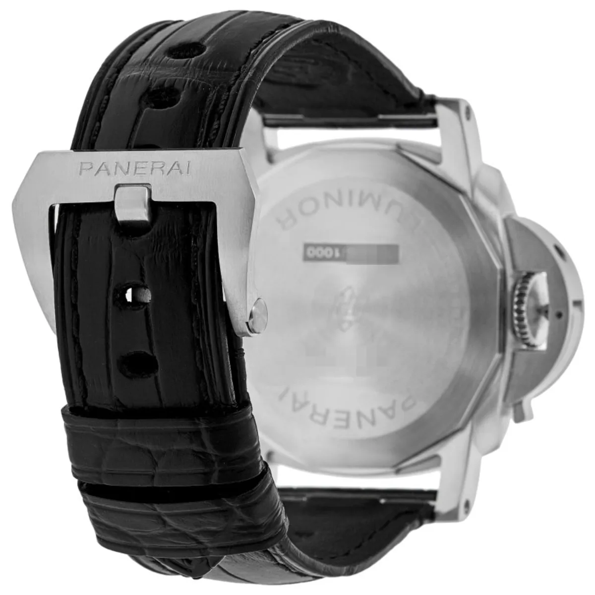 Luminor Quaranta Automatic White Dial Leather Strap Men's Watch PAM01371 - Image 4