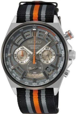 Neo Sports Grey Dial Nylon Strap Men's Watch SSB403P1