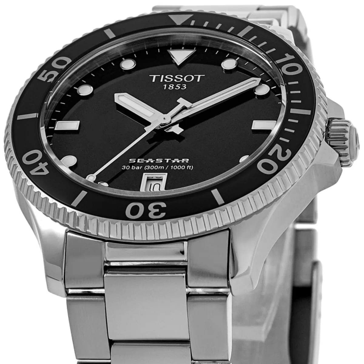 Seastar 1000 Quartz 36mm Black Dial Steel Unisex Watch T120.210.11.051.00 - Image 2