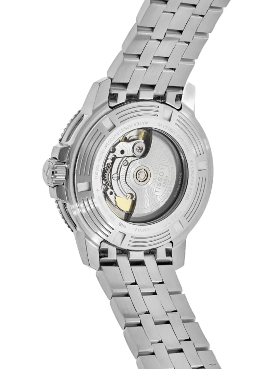 Seastar 1000 Automatic Green Dial Steel Men's Watch T120.407.11.091.01 - Image 3