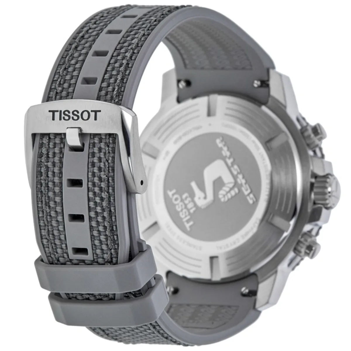 Seastar 1000 Chronograph Grey Dial Fabric Strap Men's Watch T120.417.17.081.01 - Image 4