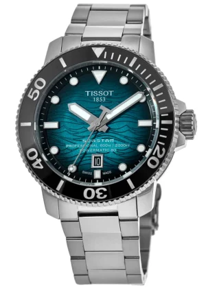 Seastar 2000 Professional Automatic Blue Gradient Dial Steel Men's Watch T120.607.11.041.00