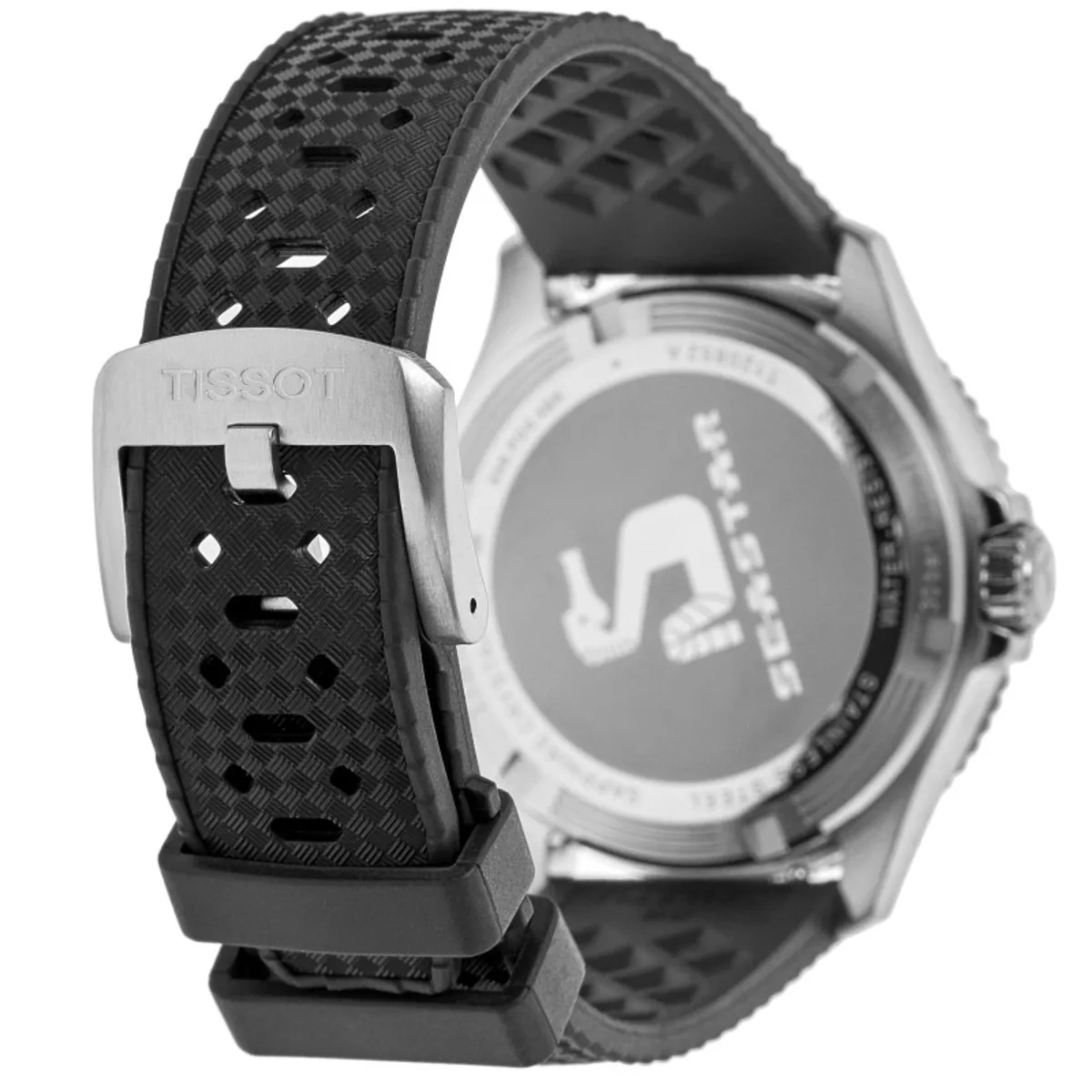Seastar 1000 Quartz GMT Black Dial Rubber Strap Men's Watch T120.852.17.051.00 - Image 4