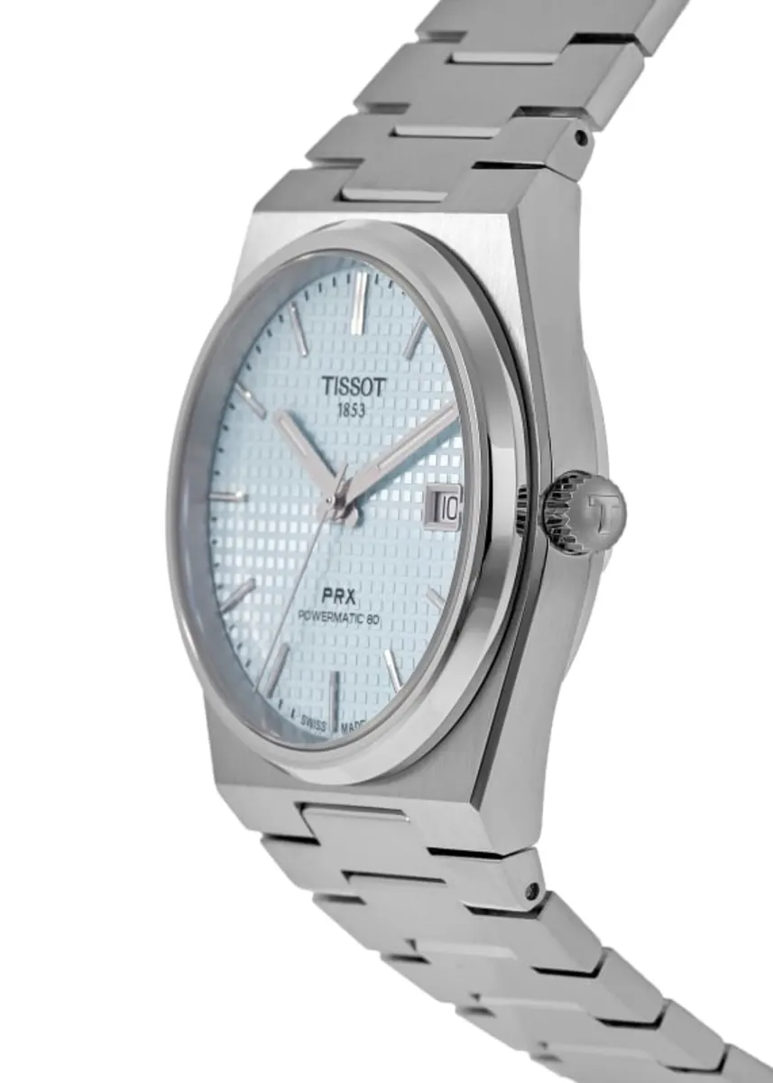 PRX Powermatic 80 Ice Blue Dial 35mm Steel Women's Watch T137.207.11.351.00 - Image 3