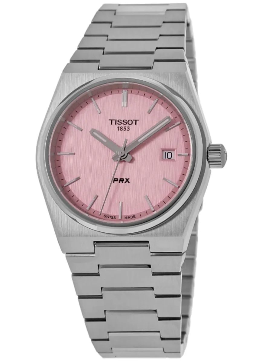PRX 35mm Quartz Pink Dial Steel Women's Watch T137.210.11.331.00