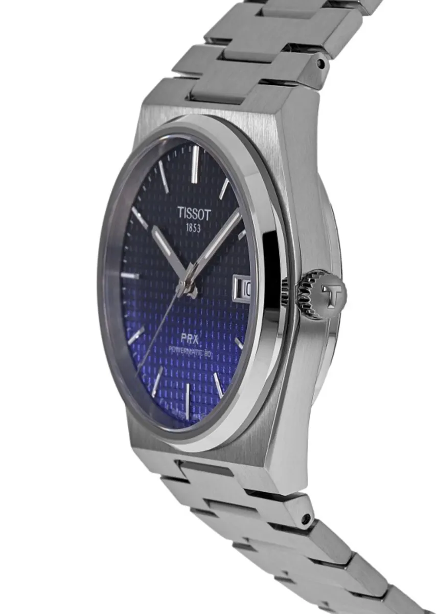 PRX Powermatic 80 40mm Automatic Blue Dial Steel Men's Watch T137.407.11.051.01 - Image 3