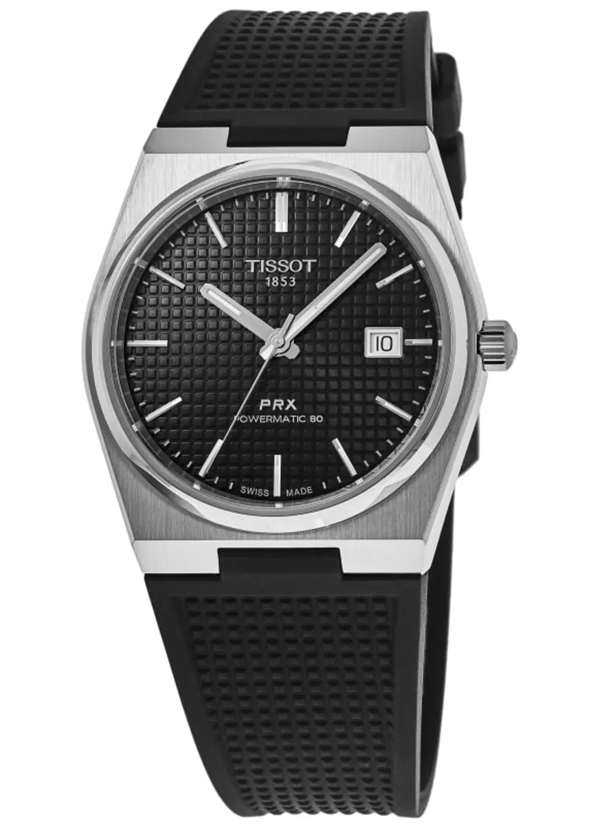 PRX Powermatic 80 Automatic Black Dial Rubber Strap Men's Watch T137.407.17.051.00