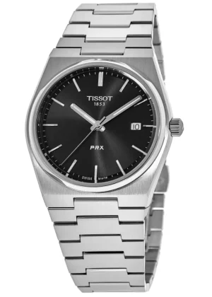 PRX Quartz Black Dial Steel Men's Watch T137.410.11.051.00