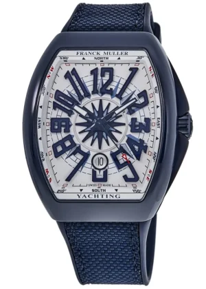Vanguard Yachting Ceramic Case White Blue Dial Men's Watch V45SCYACHCRBLMCBLW