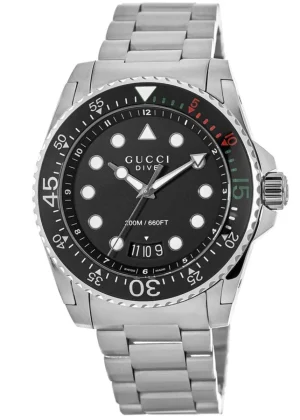 Dive XL Black Dial Stainless Steel Men's Watch YA136208A