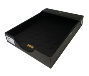 Cassetta Black Calfskin Leather Mail Holder 78776517-SD