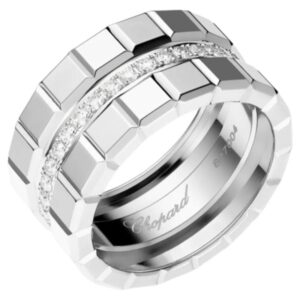 Ice Cube 18K White Gold and Diamond Size 6.5 Women's Ring 827004-1040