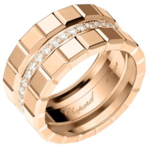 Ice Cube 18K Rose Gold and Diamond 6.5 Women's Ring 827004-5040