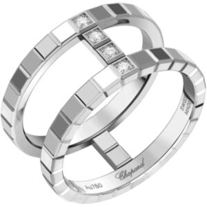 Ice Cube 18K White Gold and Diamond Size 6.5 Women's Ring 827006-1010