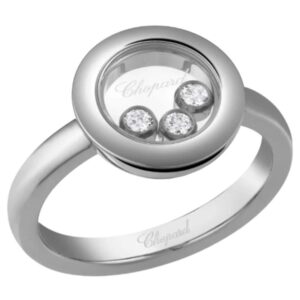 Happy Diamonds Icons 18K White Gold and Diamond Women's Ring 82A018-1000