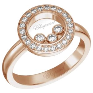 Happy Diamonds Icons 18K Rose Gold and Diamond Women's Ring 82A018-5200