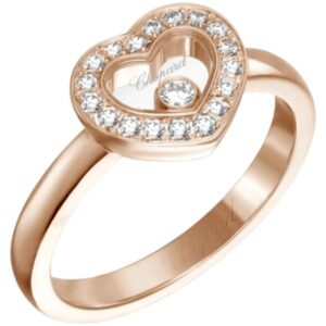 Happy Diamonds Icons 18K Rose Gold and Diamond Women's Ring 82A054-5200