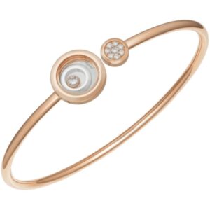 Happy Spirit 18K White and Rose Gold, Diamond Size S Women's Bracelet 858230-9001