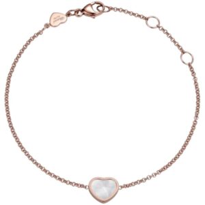 Happy Hearts 18K Rose Gold and Mother of Pearl Women's Bracelet 85A086-5031