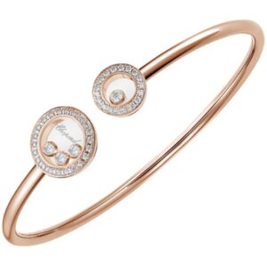 Happy Diamonds Icons 18K Rose Gold and Diamond Size S Women's Bracelet 85A618-5201