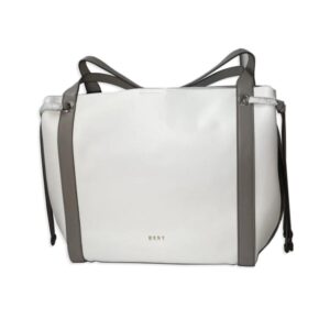 Lopez Large White Leather Women's Shoulder Bag R02CMI73XGU