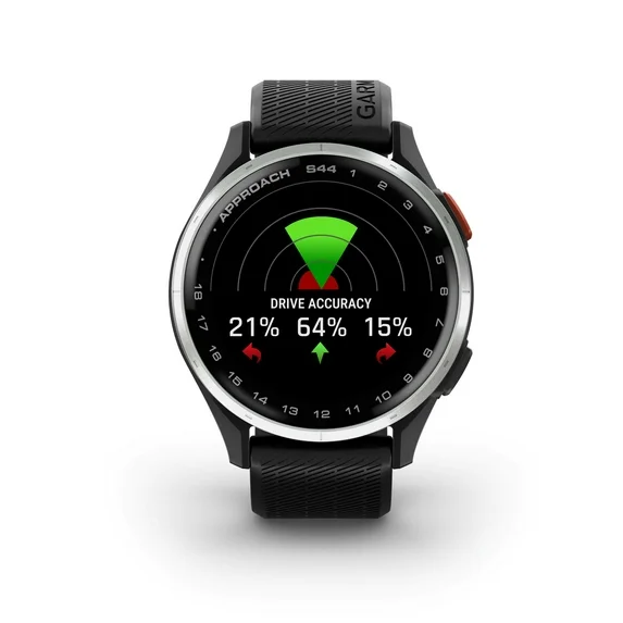 Garmin Approach S44, Essential Golf GPS Smartwatch, AMOLED Display, On-Course Features, Silver Aluminum Bezel with Black Silicone Band - Image 9