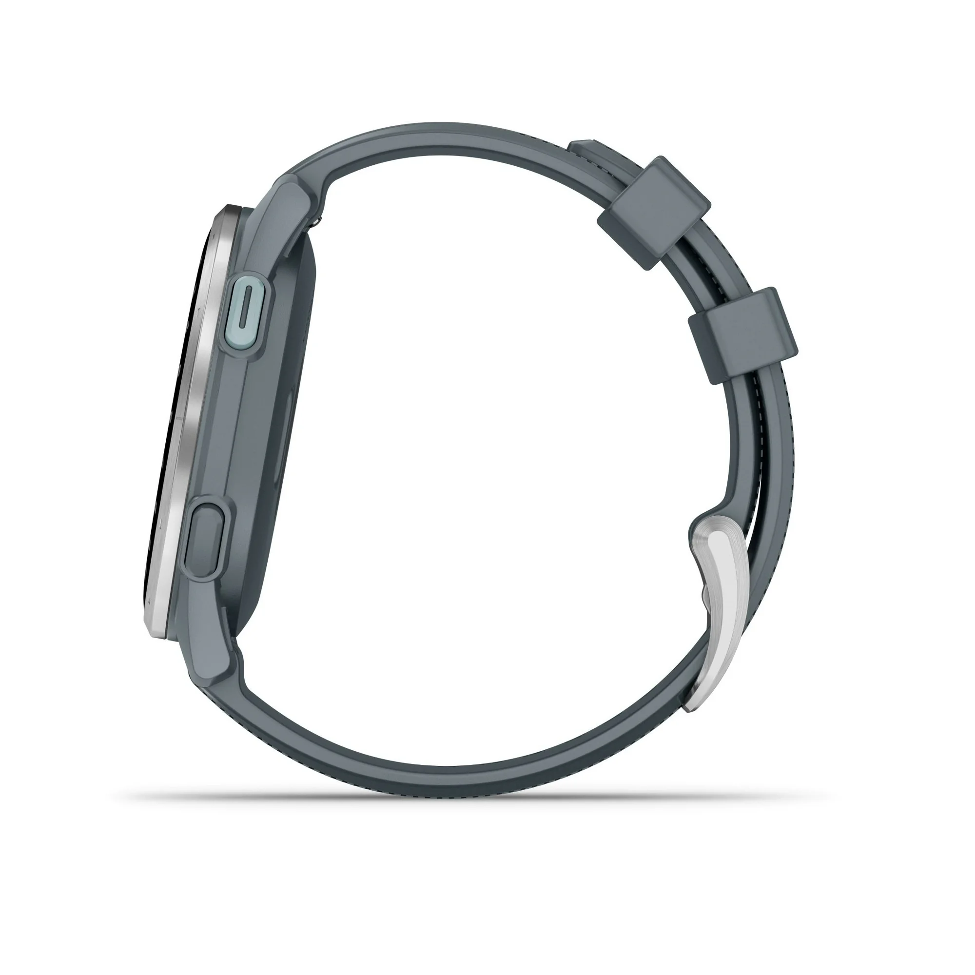 Garmin Approach S44, Essential Golf GPS Smartwatch, AMOLED Display, On-Course Features, Silver Aluminum Bezel with Black Silicone Band - Image 2