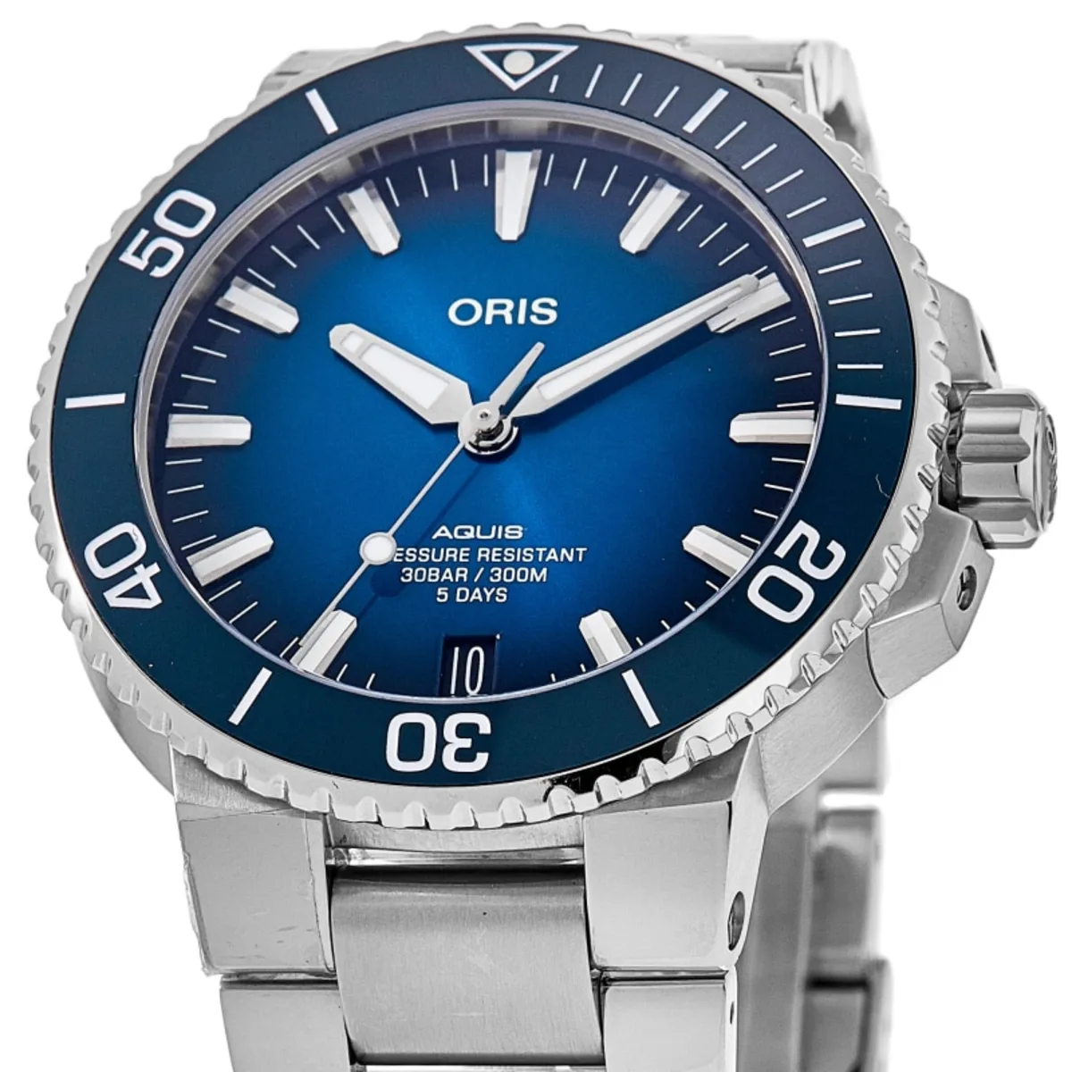 Aquis Date Automatic Blue Dial Ceramic Bezel Steel Men's Watch 01 400 7763 4135-07 8 24 09PEB - Image 2